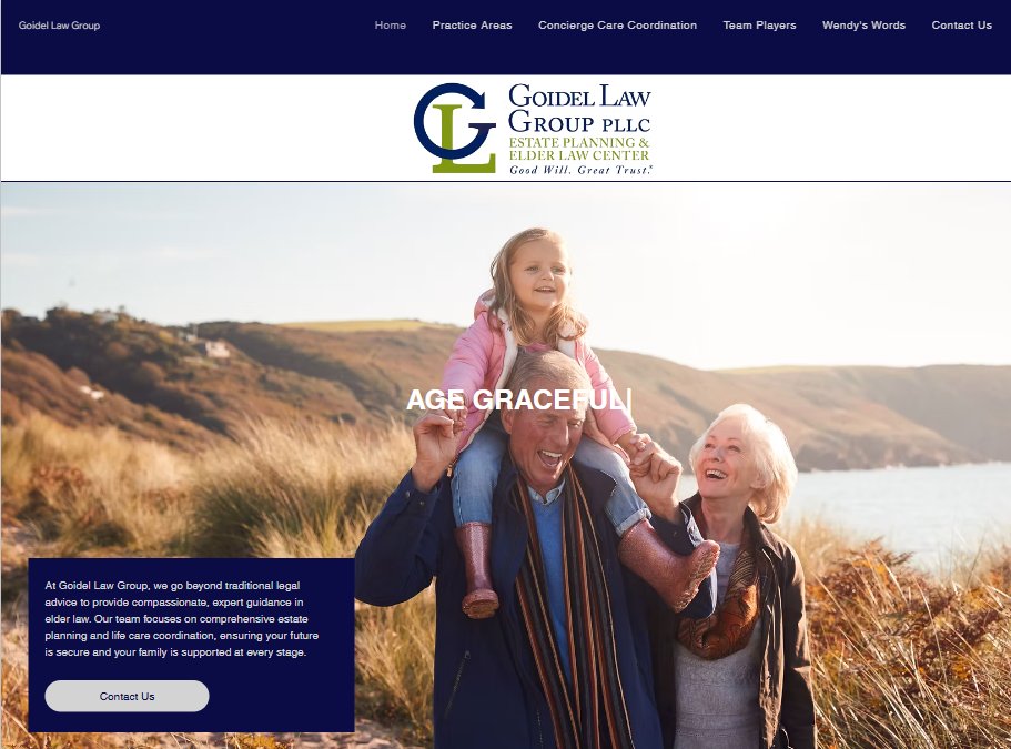 Goidel Law Group website preview